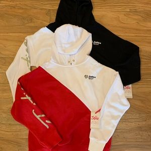 NWT. Justice sport. Girls, large. Hoodies. Both included.